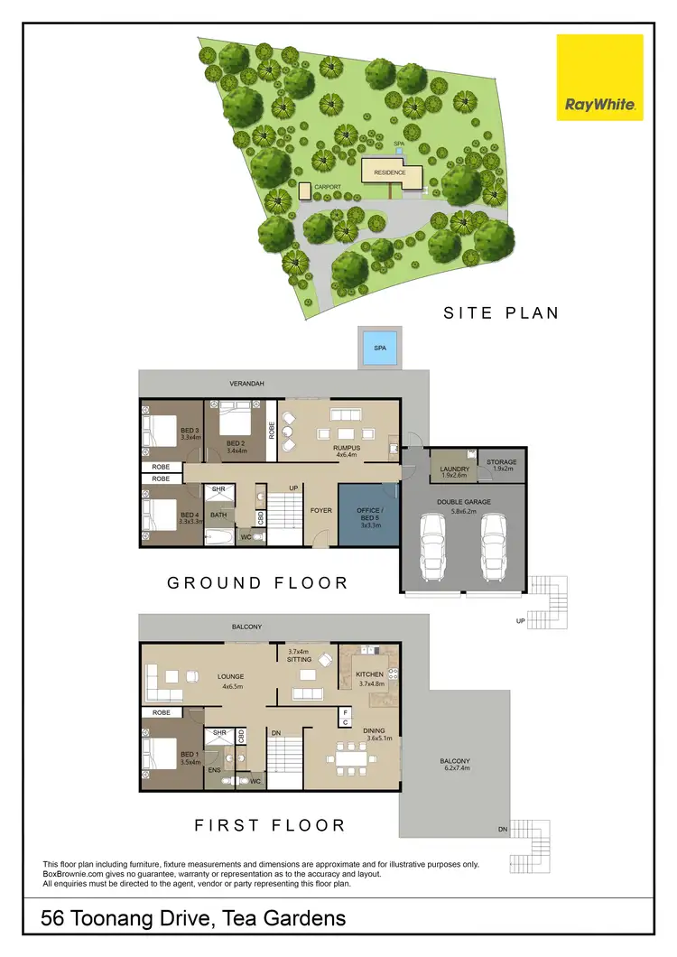 Floorplan of Homely house listing, 56 Toonang Drive, Tea Gardens NSW 2324