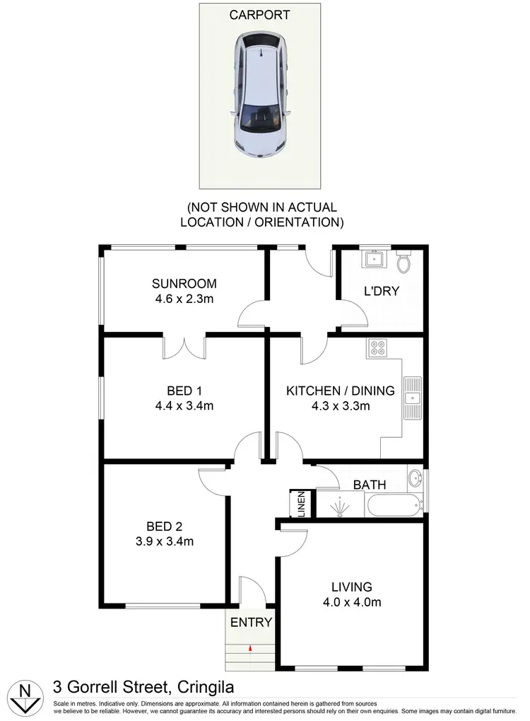 Floorplan of Homely house listing, 3 Gorrell Street, Cringila NSW 2502
