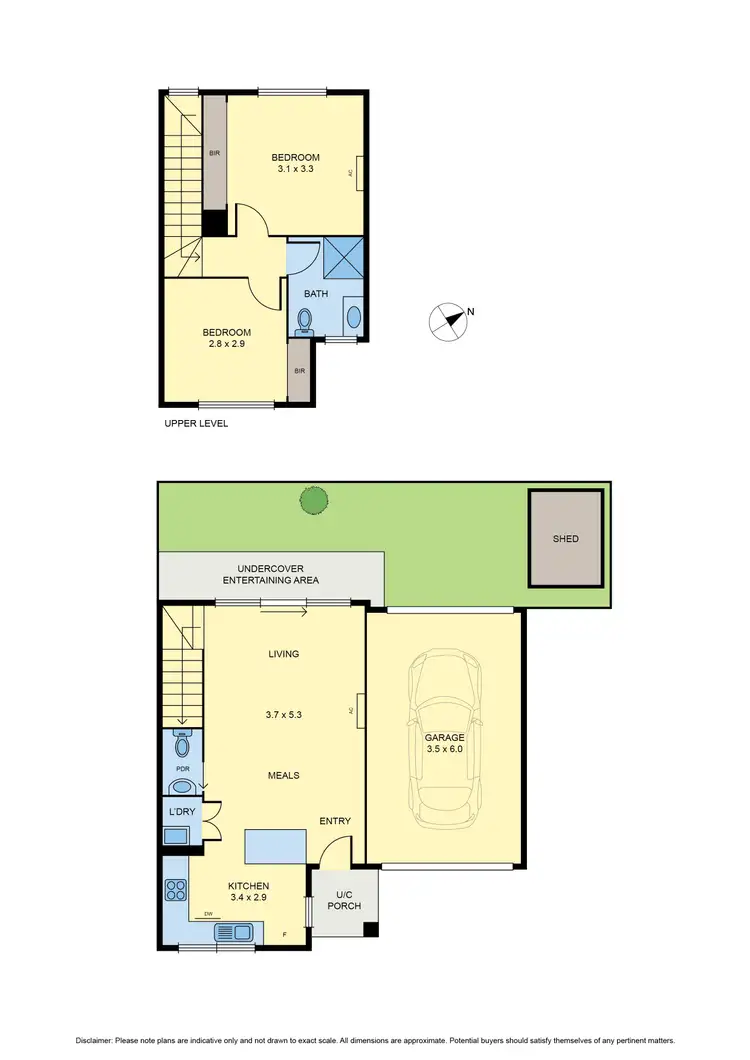 Floorplan of Homely townhouse listing, 2/375 Camp Road, Broadmeadows VIC 3047