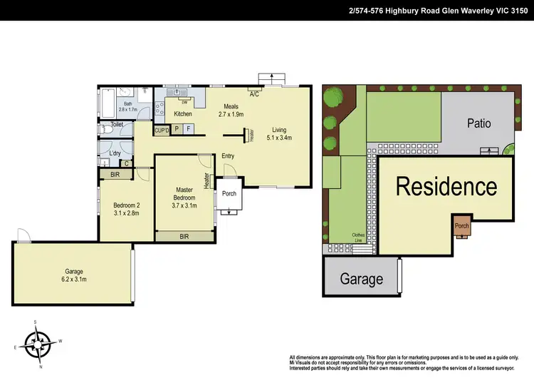 Floorplan of Homely unit listing, 2/574 Highbury Road, Glen Waverley VIC 3150