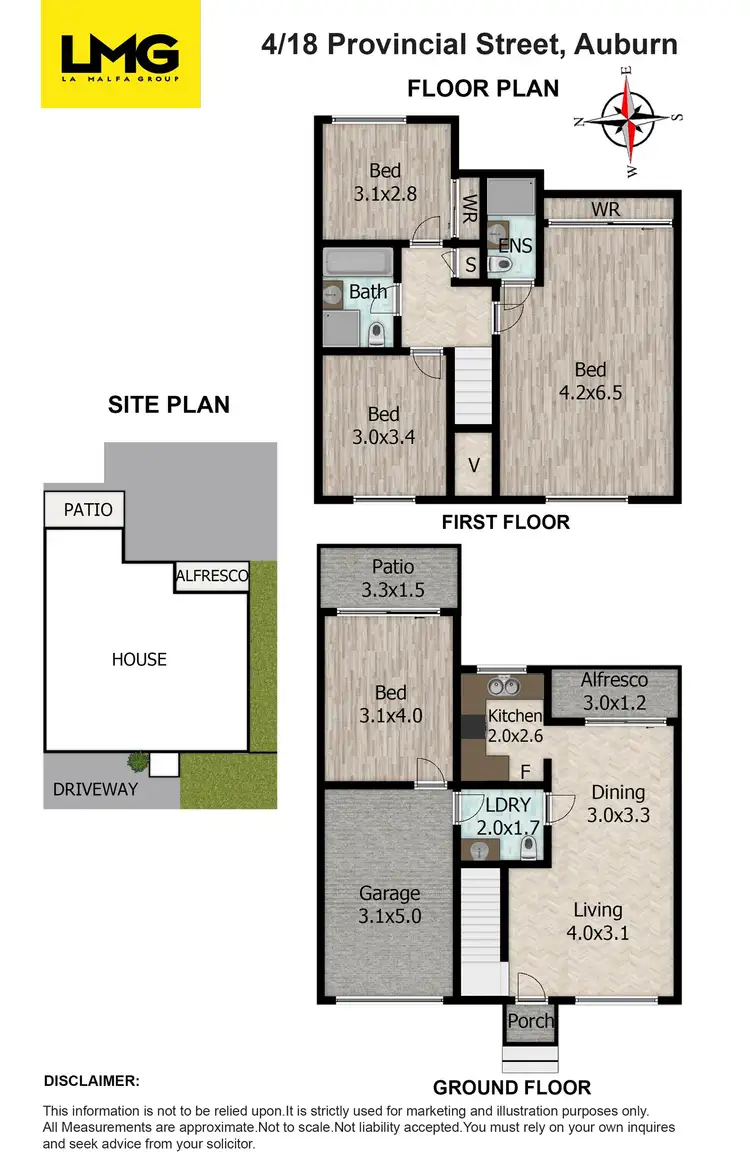 Floorplan of Homely townhouse listing, 4/18-22 Provincial Street, Auburn NSW 2144