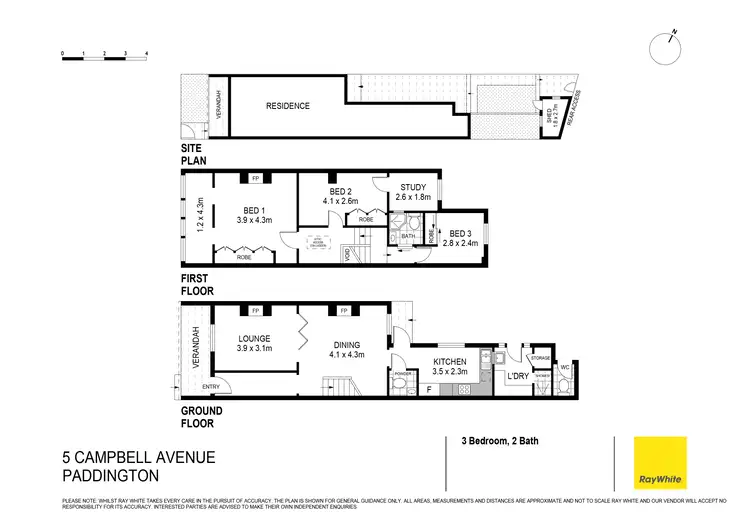 Floorplan of Homely house listing, 5 Campbell Avenue, Paddington NSW 2021