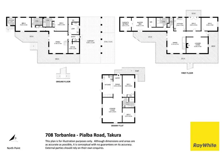 Floorplan of Homely house listing, 708 Torbanlea Pialba Road, Takura QLD 4655