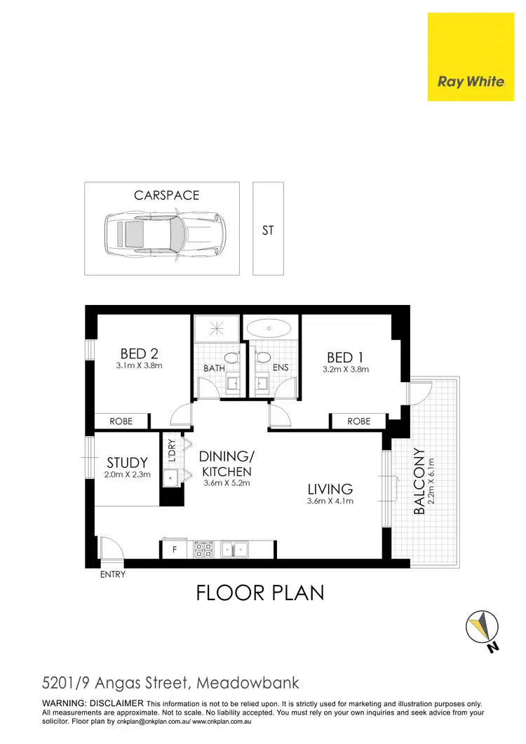 Floorplan of Homely apartment listing, 5201/9 Angas Street, Meadowbank NSW 2114