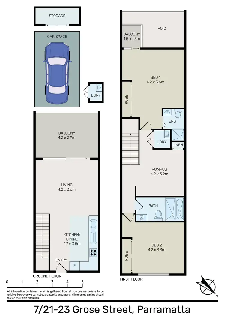 Floorplan of Homely apartment listing, 7/21-23 Grose Street, Parramatta NSW 2150
