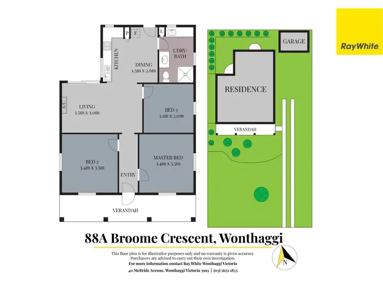 Floorplan of Homely house listing, 88A Broome Crescent, Wonthaggi VIC 3995