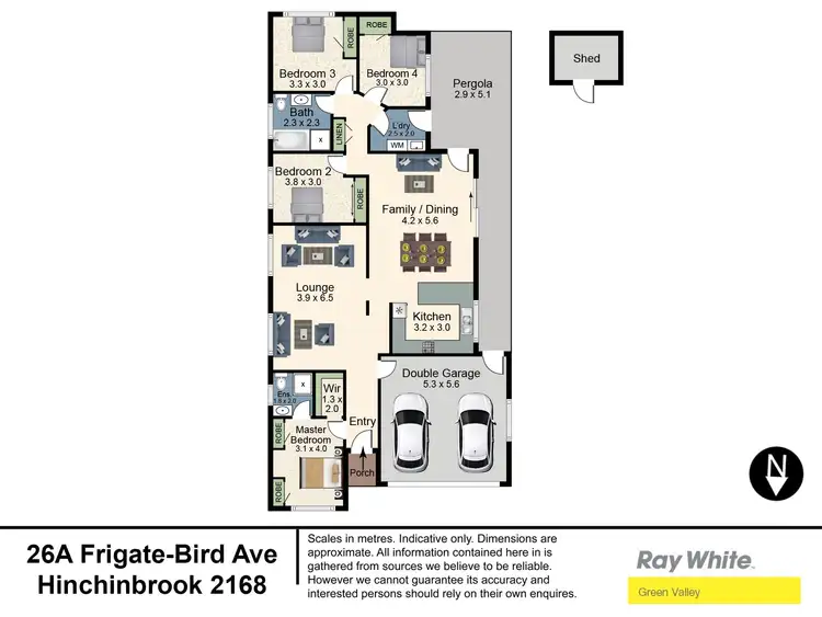 Floorplan of Homely house listing, 26A Frigate-bird Avenue, Hinchinbrook NSW 2168
