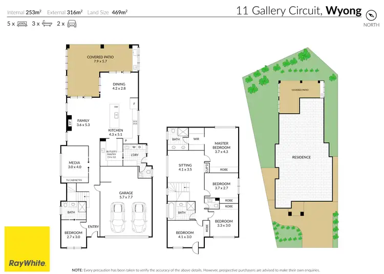 Floorplan of Homely house listing, 11 Gallery Circuit, Wyong NSW 2259
