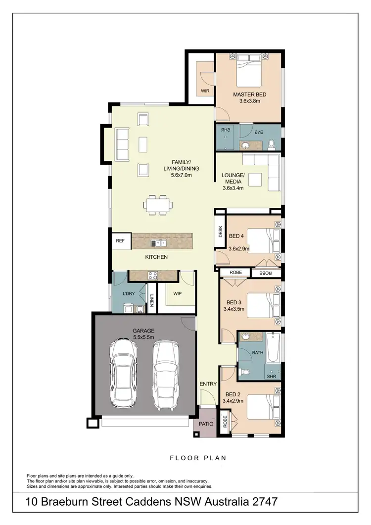 Floorplan of Homely house listing, 10 Braeburn Street, Caddens NSW 2747