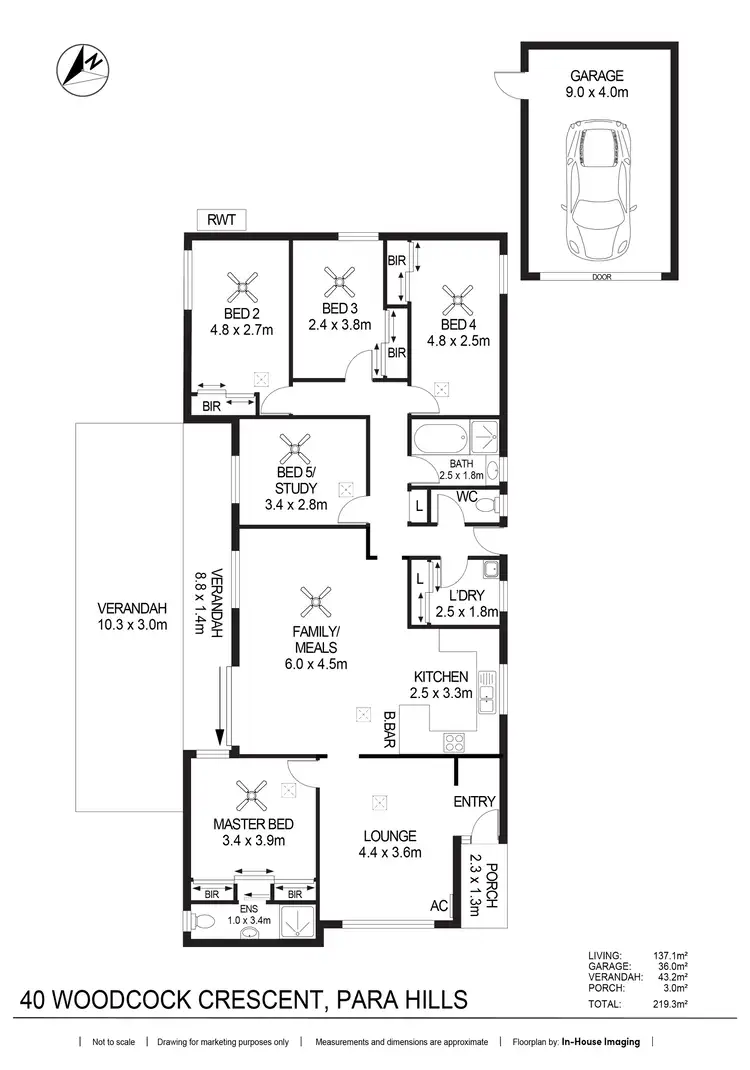 Floorplan of Homely house listing, 40 Woodcock Crescent, Para Hills West SA 5096