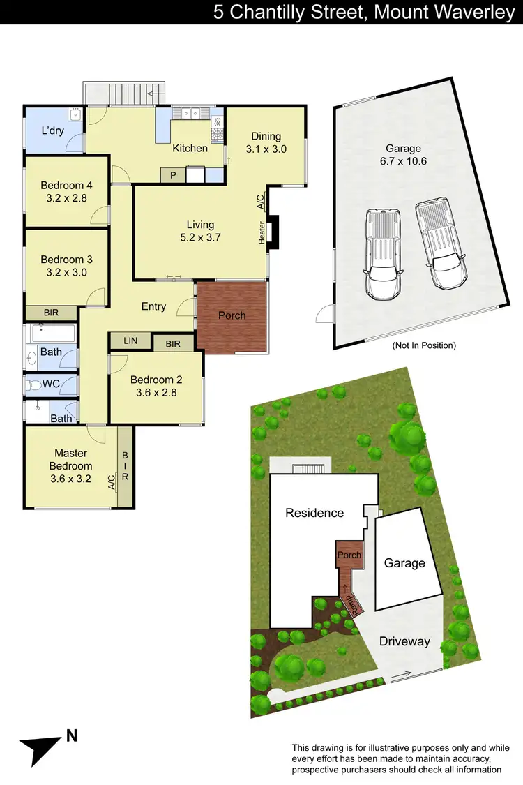 Floorplan of Homely house listing, 5 Chantilly Street, Mount Waverley VIC 3149