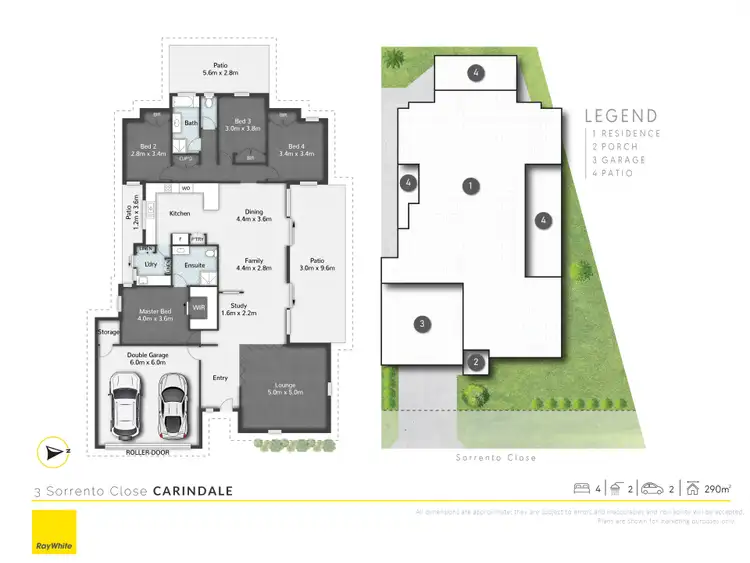 Floorplan of Homely house listing, 3 Sorrento Close, Carindale QLD 4152
