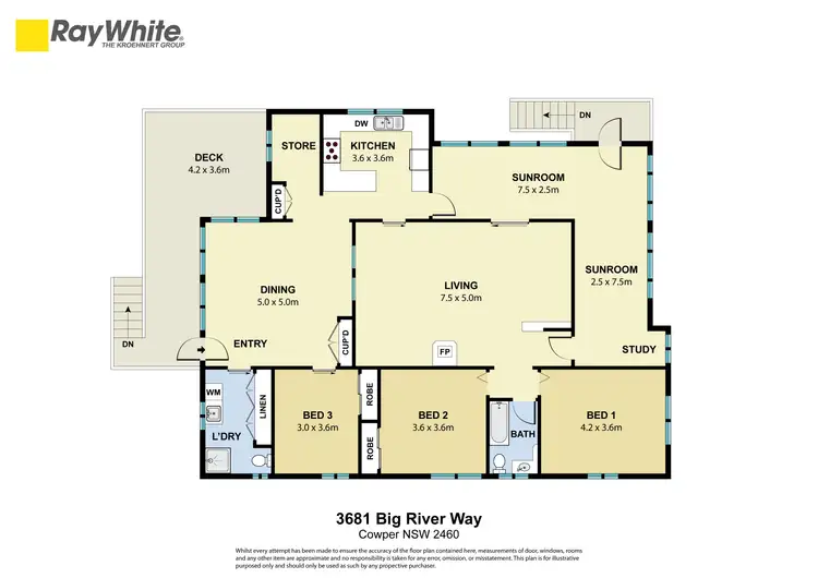 Floorplan of Homely house listing, 3681 Big River Way, Cowper NSW 2460
