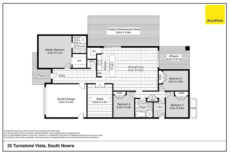 Floorplan of Homely house listing, 25 Turnstone Vista, South Nowra NSW 2541