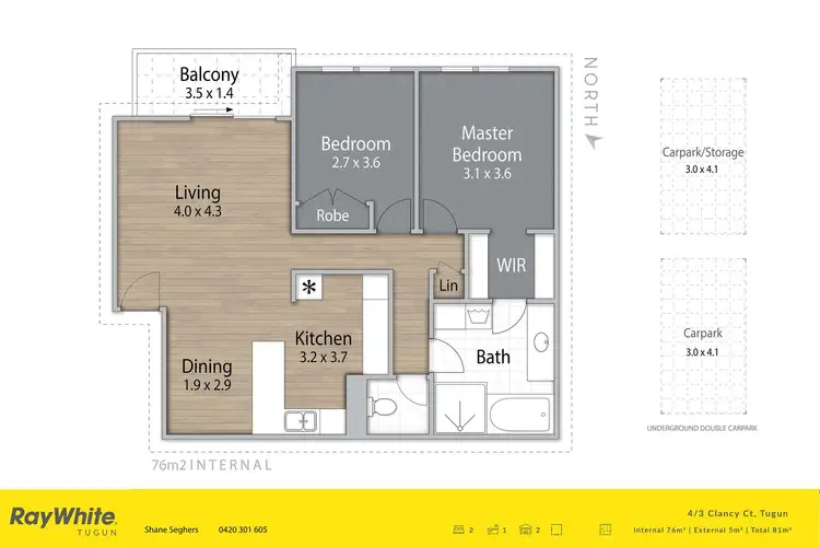 Floorplan of Homely unit listing, 4/3 Clancy Court, Tugun QLD 4224