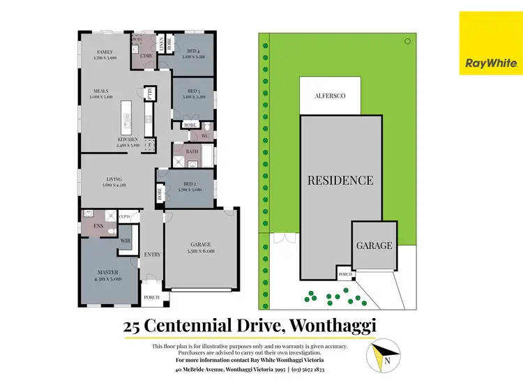 Floorplan of Homely house listing, 25 Centennial Drive, Wonthaggi VIC 3995