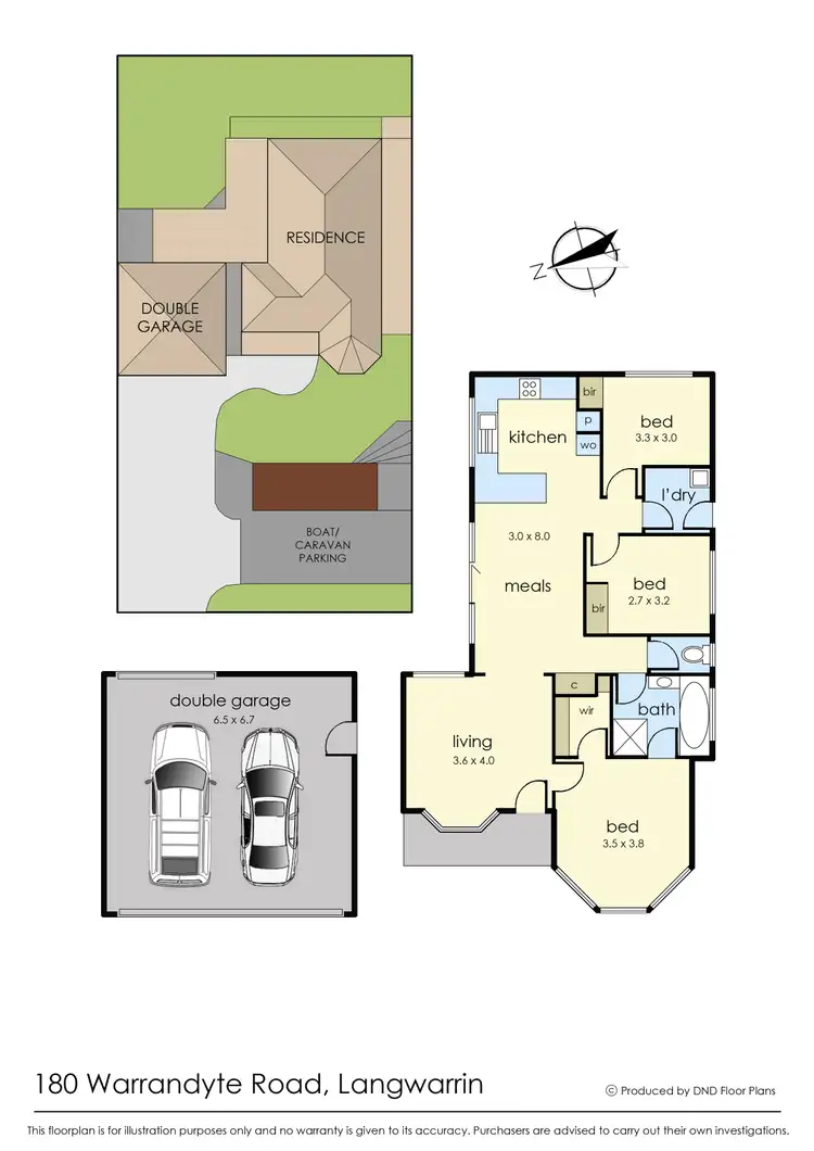 Floorplan of Homely house listing, 180 Warrandyte Road, Langwarrin VIC 3910
