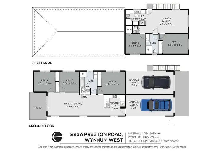 Floorplan of Homely house listing, 223a Preston Road, Wynnum West QLD 4178
