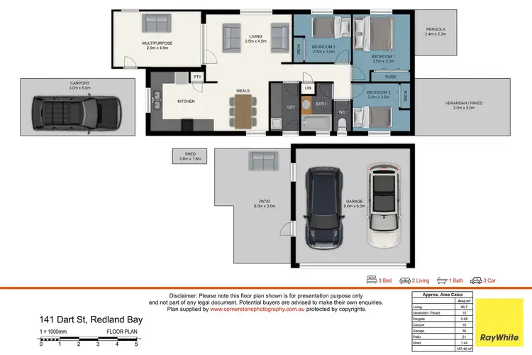 Floorplan of Homely house listing, 141 Dart Street, Redland Bay QLD 4165