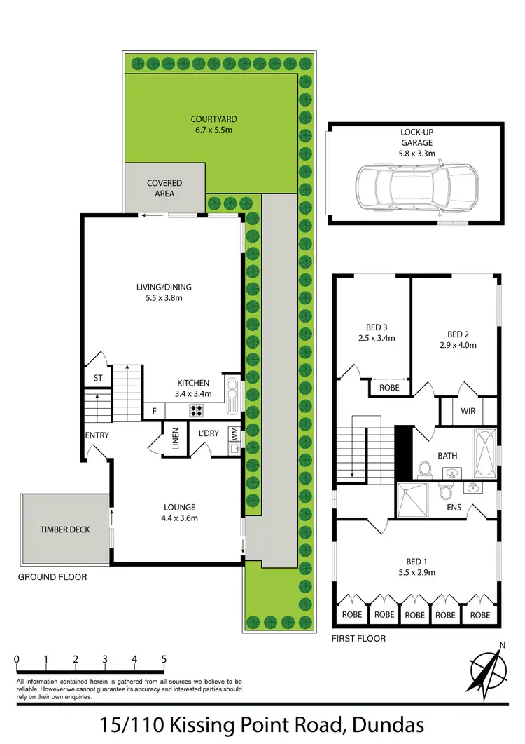 Floorplan of Homely townhouse listing, 15/110 Kissing Point Road, Dundas NSW 2117
