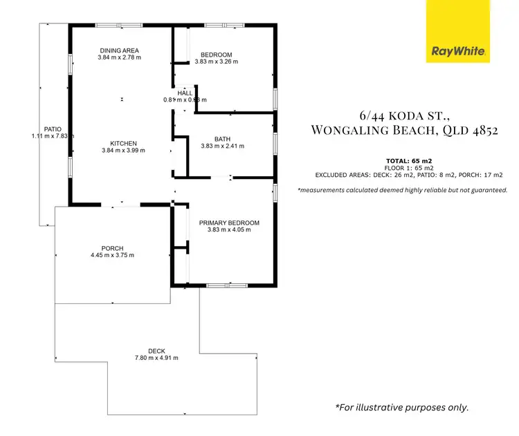 Floorplan of Homely apartment listing, 6/44 Koda Street, Wongaling Beach QLD 4852