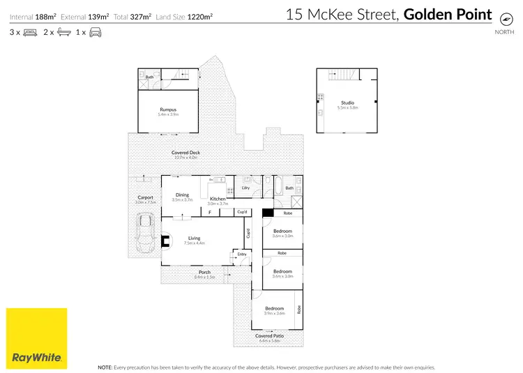 Floorplan of Homely house listing, 15 McKee Street, Golden Point VIC 3350