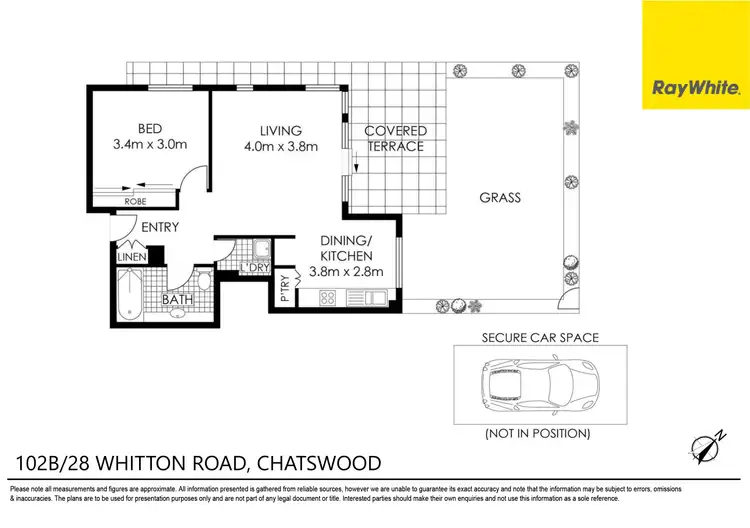 Floorplan of Homely unit listing, 102B/28 Whitton Road, Chatswood NSW 2067