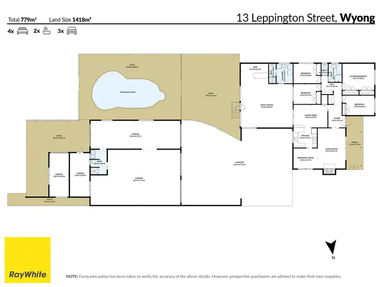 Floorplan of Homely house listing, 13 Leppington Street, Wyong NSW 2259