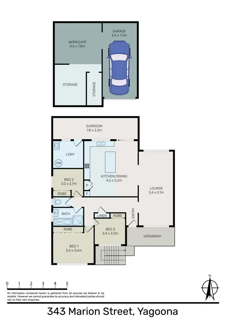 Floorplan of Homely house listing, 343 Marion Street, Yagoona NSW 2199