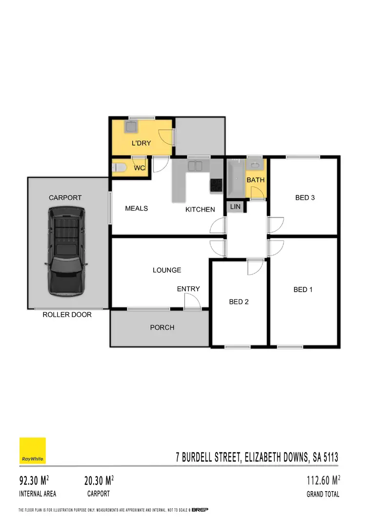 Floorplan of Homely house listing, 7 Burdell Street, Elizabeth Downs SA 5113