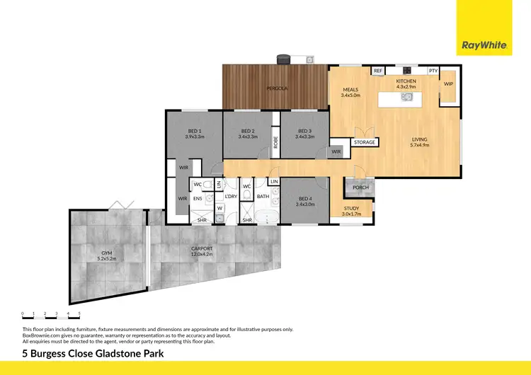 Floorplan of Homely house listing, 5 Burgess Close, Gladstone Park VIC 3043