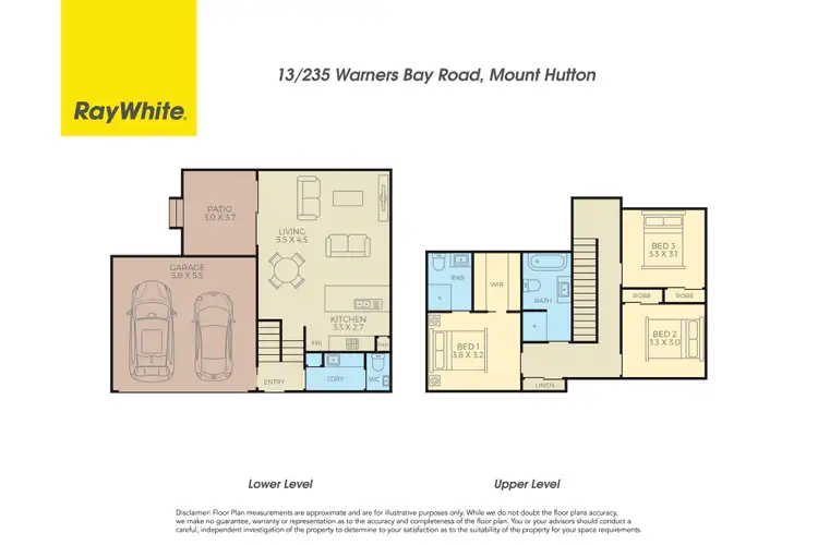 Floorplan of Homely townhouse listing, 13/235 Warners Bay Road, Mount Hutton NSW 2290