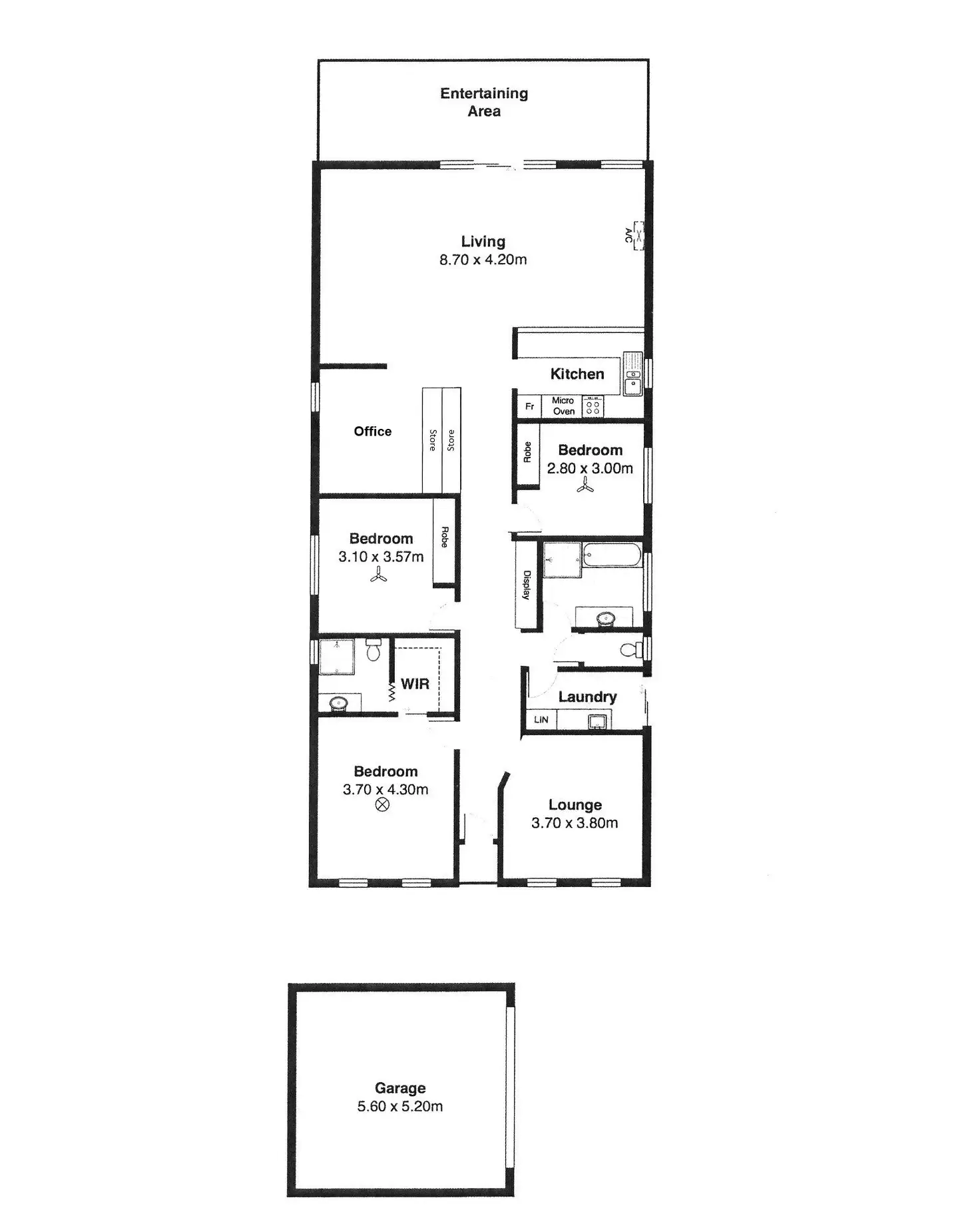 Floorplan of Homely house listing, 2 Palm Court, Mccracken SA 5211