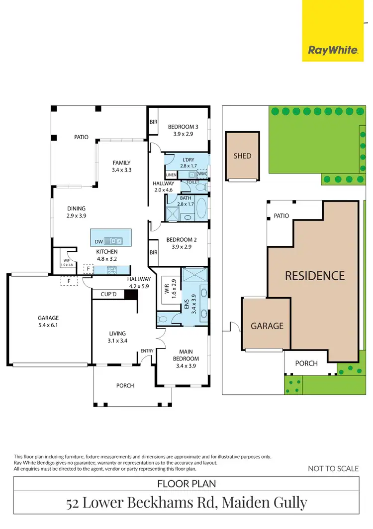 Floorplan of Homely house listing, 52 Lower Beckhams Road, Maiden Gully VIC 3551