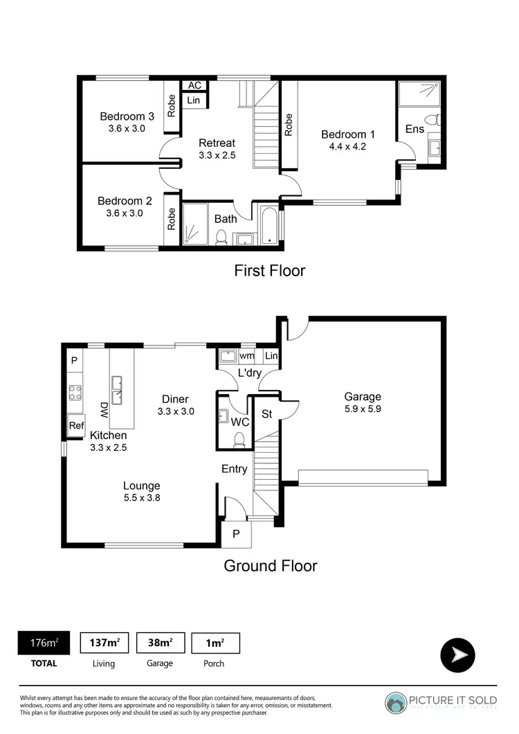 Floorplan of Homely house listing, D2&D3/70 Ross Road, Hectorville SA 5073