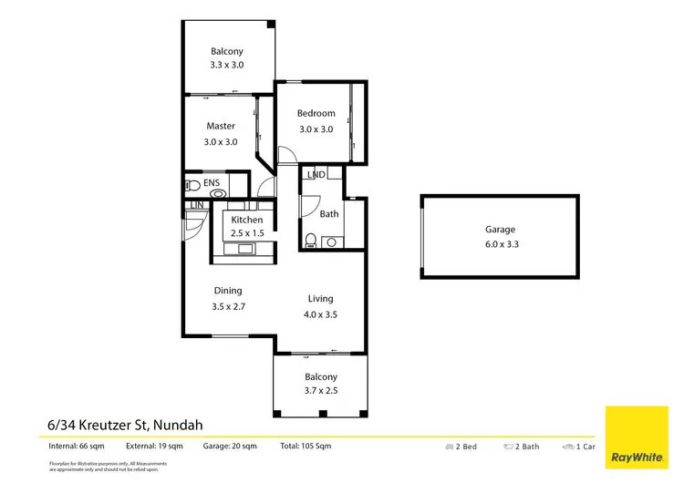 Floorplan of Homely apartment listing, 6/34 Kreutzer Street, Nundah QLD 4012