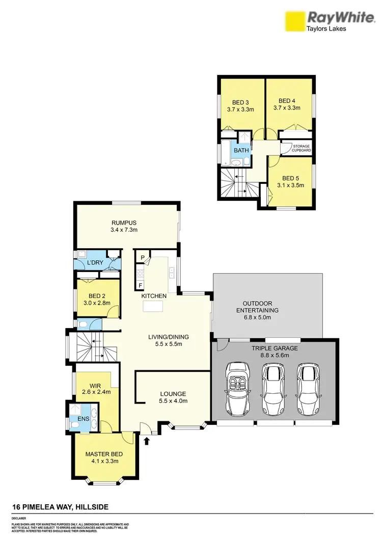 Floorplan of Homely house listing, 16 Pimelea Way, Hillside VIC 3037