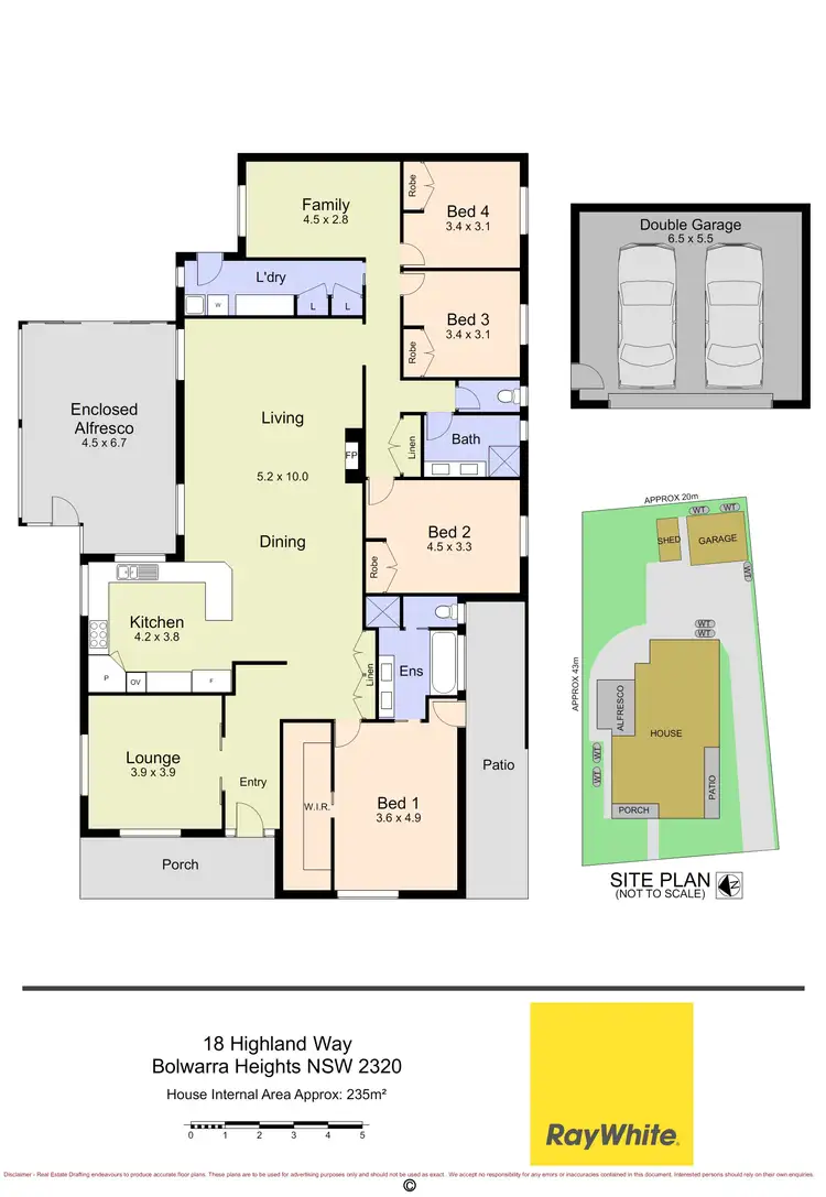 Floorplan of Homely house listing, 18 Highland Way, Bolwarra Heights NSW 2320