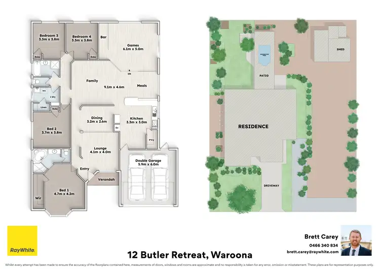 Floorplan of Homely house listing, 12 Butler Retreat, Waroona WA 6215