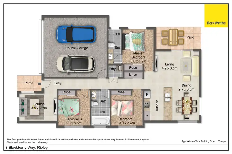 Floorplan of Homely house listing, 3 Blackberry Way, Ripley QLD 4306