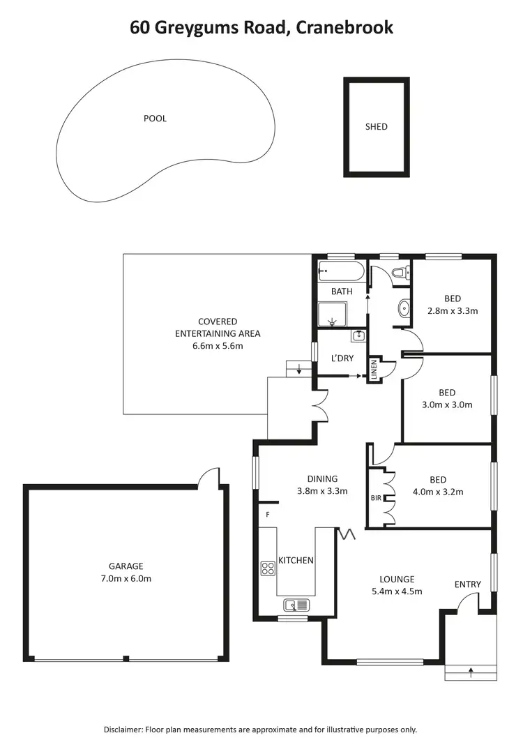 Floorplan of Homely house listing, 60 Greygums Road, Cranebrook NSW 2749