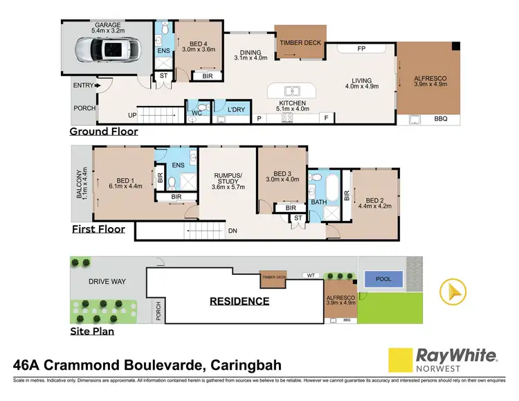 Floorplan of Homely house listing, 46A Crammond Boulevard, Caringbah NSW 2229