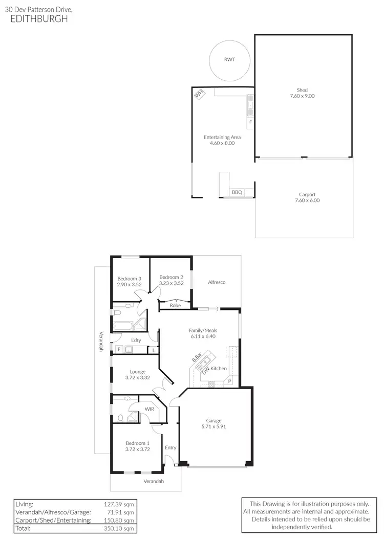 Floorplan of Homely house listing, 30 Dev Patterson Drive, Edithburgh SA 5583