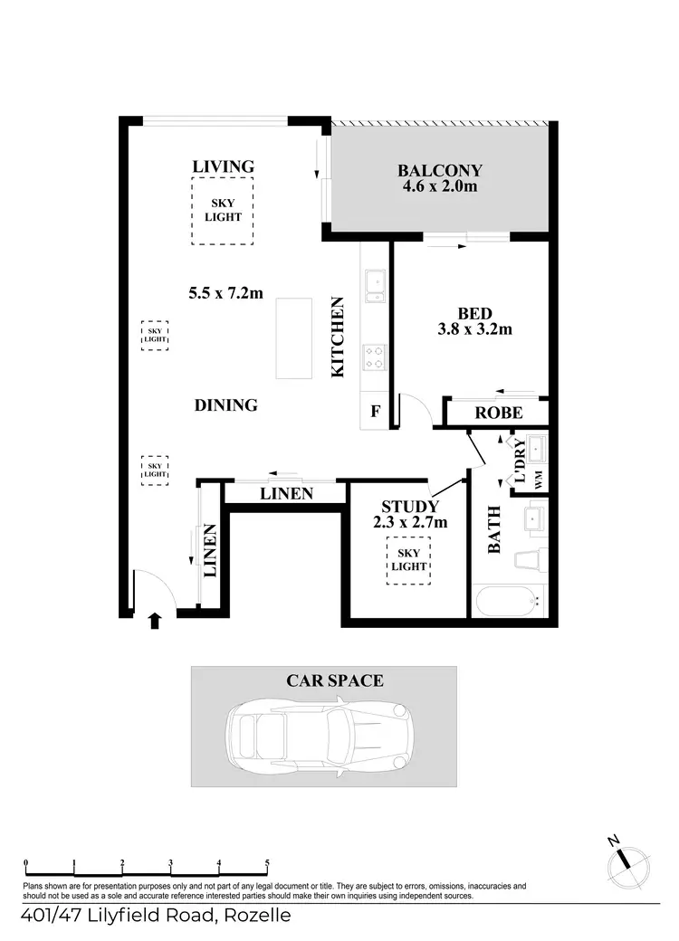 Floorplan of Homely apartment listing, 401/47-51 Lilyfield Road, Rozelle NSW 2039