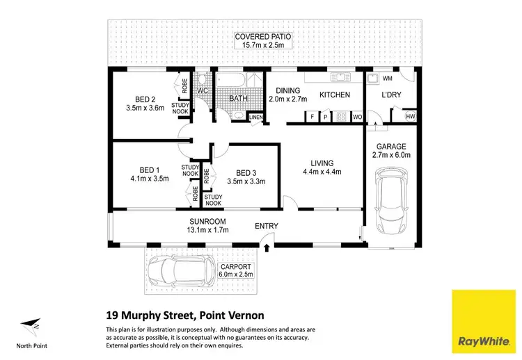 Floorplan of Homely house listing, 19 Murphy Street, Point Vernon QLD 4655