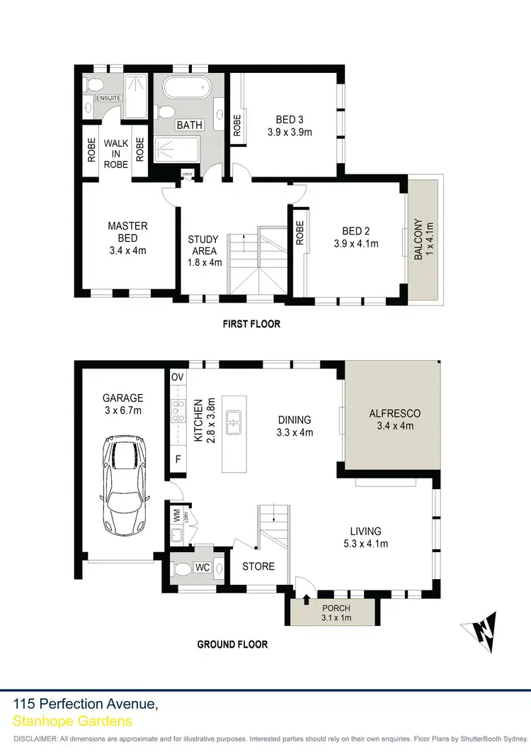 Floorplan of Homely house listing, 115 Perfection Avenue, Stanhope Gardens NSW 2768