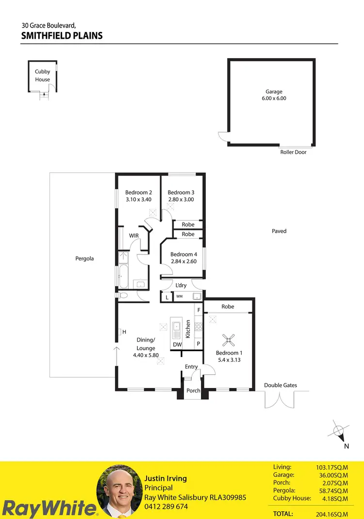 Floorplan of Homely other listing, 30 Grace Boulevard, Smithfield Plains SA 5114