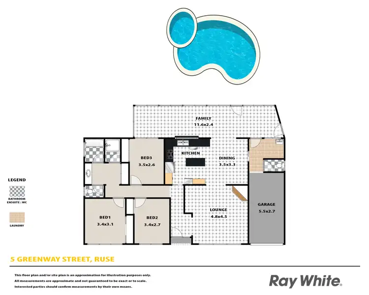 Floorplan of Homely house listing, 5 Greenway Street, Ruse NSW 2560
