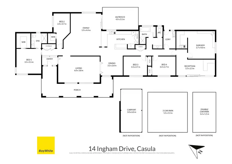 Floorplan of Homely house listing, 14 Ingham Drive, Casula NSW 2170