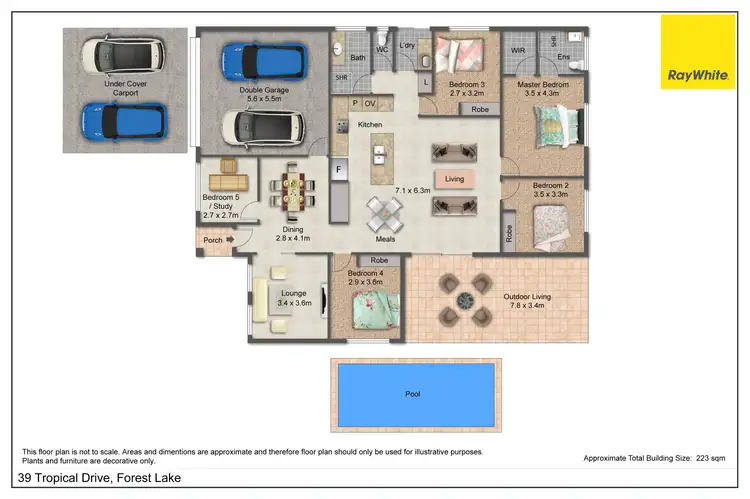 Floorplan of Homely house listing, 39 Tropical Drive, Forest Lake QLD 4078